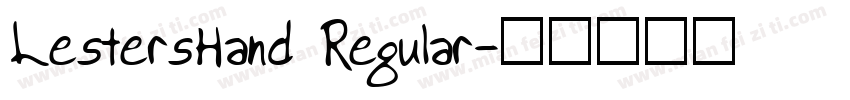 LestersHand Regular字体转换